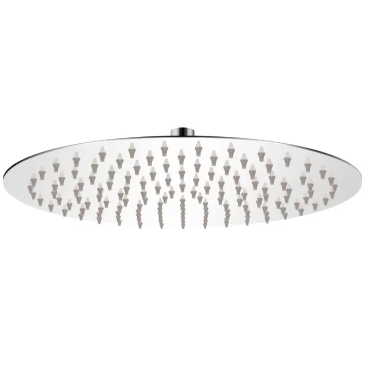 vidaXL Cabezal de ducha redondo efecto lluvia acero inoxidable 30 cm - 1