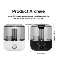 Humidificador De Aire Profesional Con Gran Capacidad Para El Hogar Mist De Plantas Aromaterapia Con Control Remoto Y Timer - details 4