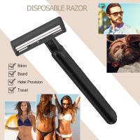 10pcs Cuchilla Desechable Manual De Acero Carbono Para Eliminación De Pelos Corte Doble Uso Corporal Tamaño 12x8 Cm - details 4