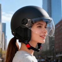 Casco De Bicicleta Eléctrica Con Protección De Orejas Anti-UV Transpirable Seguridad Para Scooter Eléctrico Ciclismo Adultos Niños Mujeres - details 6