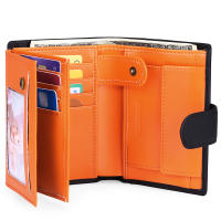 Cartera Hombre de Cuero, Cartera Vertical para Hombre con para Monedas con Botn - details 3