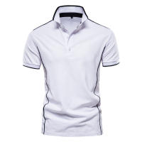 Camisa Polo De Cuello V AIOPESON Para Hombres Color Sólido Manga Corta Estilo Clásico Ropa Masculina Verano 2022 Anti-Pelusa - details 9