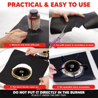 5-Pack Almohadillas De Horno Antideslizantes No Adherentes Para Horno Eléctrico Reutilizables Tapetes De Cocina Teflon Tejido De Fibra Resistentes Al Calor Fácil De Limpia - details 2
