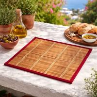 Alfombra de Bambú Natural Resistente  - ALFOMBRAS CONFORT Modelo DB940A, Alta Calidad, Borde con Cinta de Algodón - details 2