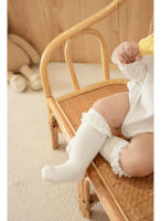 Calcetines De Encaje Para Bebés Y Niñas Infantiles Algodón Suave De Color Sólido Con Flor Adecuados Para Navidad Talla Grande Para 0-3 Años - details 21