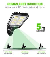 LED Solar street lamp Indoor Outdoor Waterproof Human Body Sensor Lamp Light with Remote Control Camping Garden Courtyard Linear Lighting - details 6