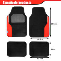 Juego de 4 Alfombras Para Coche, Alfombrillas Universales para Coche,Antideslizantes y Resistentes - details 0