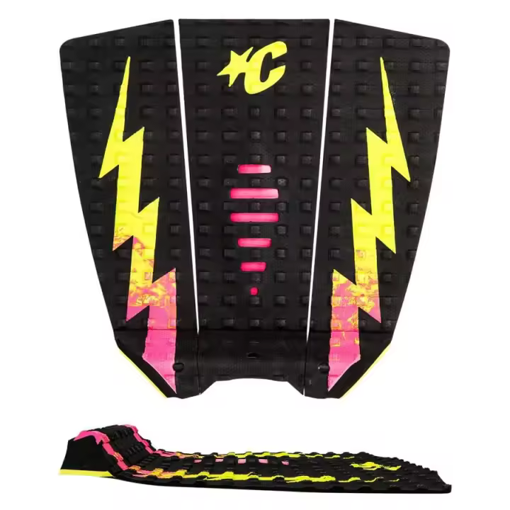 Creatures Traction Surf Grip 3 pieces - Mick Eugene Fanning lite black pink fade lime - 1