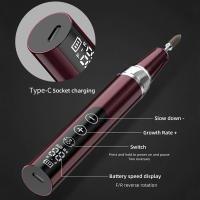Taladro De Uñas Eléctrico Portátil Recargable Con Accesorios Para Manicura Y Peluquería Herramienta De Pulido Y Enchufe - details 3