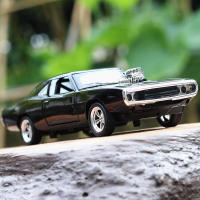 Modelo De Coche De Colección Dodge Challenger Hellcat Vintage Clásico 1:32 Con Sonido Y Luz Juguete De Retroceso Para Niños Regalo Metal - details 1