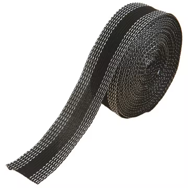 5M Ourlet Thermocollant,Thermocollant Couture,Ourlet Facile Sans Couture,Bande Thermocollante Rideau,Ruban Autocollante Thermocollant Pour Ourlet,Pour Rideaux,Jeans,Tissus,2,5cm de Large(Noir) - 1