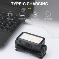 BORUiT K351 Linterna Frontal LED Potente Tipo-C Recargable Luz Cálida Impermeable Para Camping Pesca Torcha Frontal - details 6