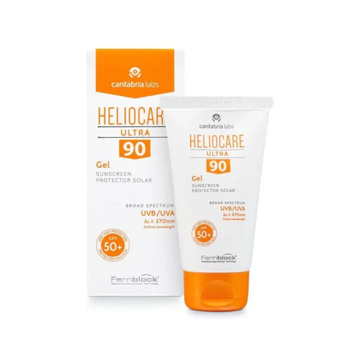 Heliocare Ultra Gel SPF 50  Crema Solar Facial, Protección Muy Alta, sin Residuo Blanco, 50ml - 1