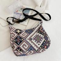Bolso De Hombro Para Mujer En Lona Grande Capacidad Con Estampado Diseñador Bolso De Compras Reutilizable Casual Bandolera - details 19