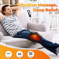 Cinturón de terapia de luz roja LED, multifuncional, con compresas calientes infrarrojas lejanas y almohadillas de masaje para hombros y rodillas. - details 5