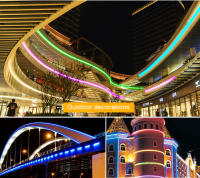 Tira De Luces LED Neón Flexible De Silicona 5M 600 LEDs 12V Impermeable Para Decoración De Jardín Y Hogar Tubo De Cinta Luminosa - details 5