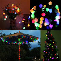 1Pack Luces De Cadena Solar Para Jardín Globos De Navidad Impermeables 8 Modos Decoración De Bodas Y Navidad Al Aire Libre - details 6