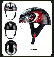 Casco De Motocicleta Retro Mitad Abierta Para Hombres Material ABS De Alta Calidad DOT Protección Respirable Peso 820g - details 10