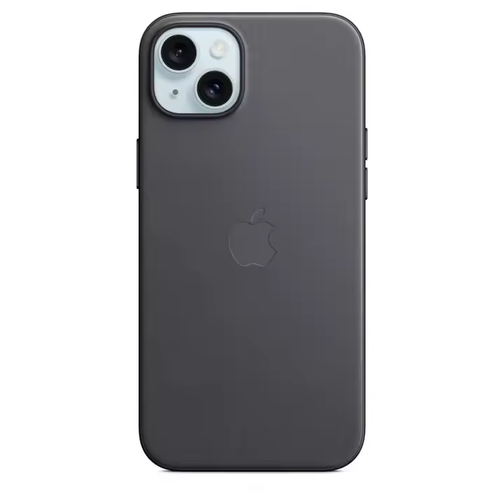 Funda fina trenzada original con MagSafe para Apple iPhone 15 Plus Negro - 1