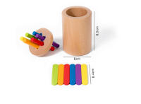 Juguetes Montessori De Madera Para Niños Edad 1-3 Años Juego De Alineación Sensorial Y Desarrollo De Habilidades Motoras Finas Regalo Educativo - details 15