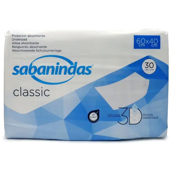 Indas Sabanindas Normales 60x40 30uds - Protección para Cama y Muebles - 1