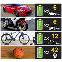 Bomba de aire con cable/inalámbrica para coche, compresor de aire portátil recargable, Digital, equipo de inflado de neumáticos automático, 120W - details 4