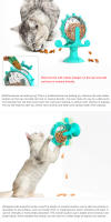 Juguete Interactivo Para Gatos Y Perros Pequeños Dispensador De Alimentos Con Rueda Giratoria Para Mejorar El IQ Accesorios Para Gatos Y Perros - details 7