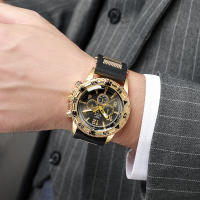 Reloj De Moda Para Hombre Con Correa De Silicona Casual Reloj De Pulsera Cuarzo Deportivo Con Marcadores Numerales Arábicos - details 1