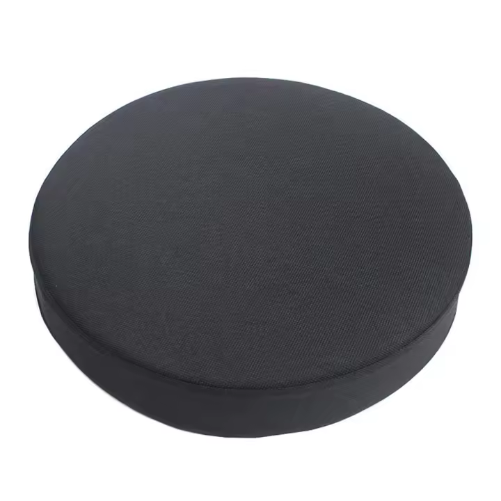 Cojín Redondo De Asiento 35Cm Alta Resilencia Para Silla De Comedor Cubierta Lavable Antideslizante De Lino Mecánico Filling De Memoria De Espuma - 1