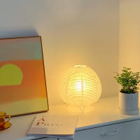Lámpara De Mesa LED Nórdica Estilo Wabi Sabi Para Interiores Luz De Noche Para Camas Y Salón Decoración De Hogar Ajuste De Brillo No Incluido - details 3