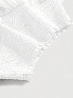 Falda Mini De Encaje Con Cintura Ajustada Y Shorts Integrados Chiffon Con Volantes Para Mujer Y Adolescentes Verano Estilo Fluidez Y Elegancia - details 6
