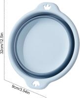 Lavabo Redondo plegable with ASAS para Colgar Tina para lavabo green Cesta para Platos Lavabo que ahorra Espacio - details 4