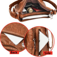 Mochila De Viaje Para Mujer En Cuero PU Lavado Bolsa De Hombro Escolar Bandolera 2024 Capacidad De 20-35 Litros Estilo Casual - details 5