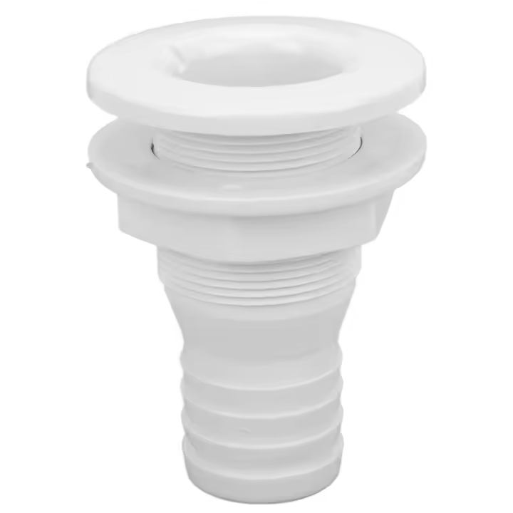 Conector De Tubo Recto ABS Para Barco 1-1/2in Accesorio Marítimo Para Conexión De Tubos Por Anclaje EBTOOLS Hardware De Marinas - 1