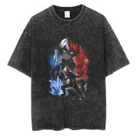 Camiseta De Verano Para Hombre Estilo Japonés Anime My Hero Academia Hip Hop Streetwear Vintage Algodón Manga Corta Con Estampado Digital - details 2
