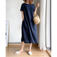 Vestido De Encaje Casual Para Mujer Verano Sin Mangas A-Line Con Bolsillos Vestido De Playa De Vacaciones Vestido De Suelta Para Dormir Polyester - details 3