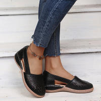 Sandalias De Verano Para Mujer Tobilleras Retro Con Botones Cómodas Mary Jane Talla Grande 43 Zapatos De PU Con Suela De Goma - details 7