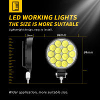 1200LM Luz de trabajo LED para automóvil DXZ, mini luz redonda de 14 luces, 42 W, faro auxiliar de ingeniería modificado, foco de ingeniería 6000K - details 1