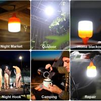 Lámpara LED Recargable USB 100W Para Exteriores Linterna Portátil De Emergencia Con Gancho Para Camping Y Pesca Luz Nocturna LT082 - details 2