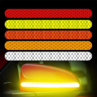2pcs/set Almohadillas Reflectoras De Seguridad Para Coche Adhesivo Reflector Para Espejo Retrovisor Y Bandas De Seguridad - details 2