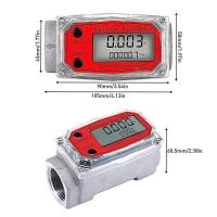 1 pulgadas digital turbina caudalímetro digital LCD con NPT Contador combustible caudalímetro para medir - details 1