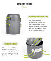 WESTTUNE Juego De Cocina Para Camping Y Senderismo Portátil Utensilios De Cocina Al Aire Libre Contenedor De Alimentos Viaje Equipamiento De Mesa - details 4