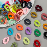 30pcs Cuentas De Acrílico Geométricas Solas En Color Para Hacer Pulseras Collares Cadenas De Gafas Accesorios De Joyería DIY De 20x30mm - details 5
