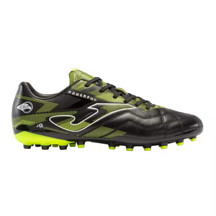 Zapatillas Joma Powerfull 2331 Negro Amarillo Limon Ag Poww2331Ag Futbol Cescep Artificial - 1
