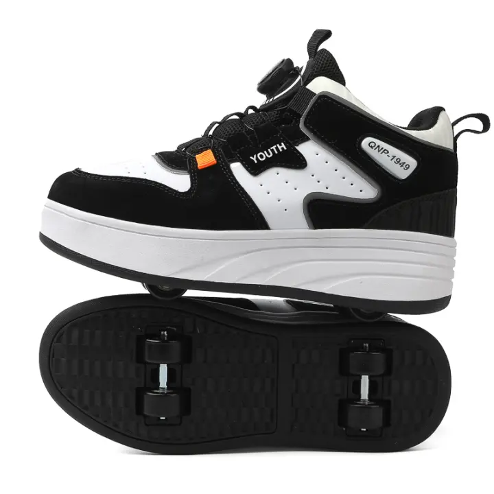 Zapatos Para Niños Y Estudiantes Con Ruedas Invisibles Y Cuatro Ruedas Deportivos Y De Exterior Para Niños Y Niñas Tallas Grandes Cómodos Para Caminar Y Jugar - 1