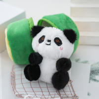 Llavero De Peluche Panda Unisex Con Tubo De Bambú Figura De Cartoon Decoración De Hogar Lindo Regalo Para Todas Las Edades - details 7