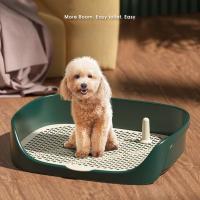 Potty Training Toilet Para Perros Y Gatos Pequeños Portátil Soporte Para Almohadillas De Entrenamiento De Inodoro Para Mascotas Tamaño 40*30*11cm Material PP Suministros Para Mascotas - details 0