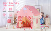 Carpa De Juguete Para Niñas Casa De Castle De Princesa Plegable Decorativa Para Habitación Interior Y Exterior Regalo De Navidad Para Niñas De 0 a 12 Años - details 0
