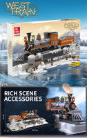 Bloques De Construcción De Tren Occidental 853 Piezas Modelo De Camión De Carga De 40cm Juguetes Para Niños Y Adultos Regalo Ideal Para Niños Mayores De 3 Años Y Adultos - details 1