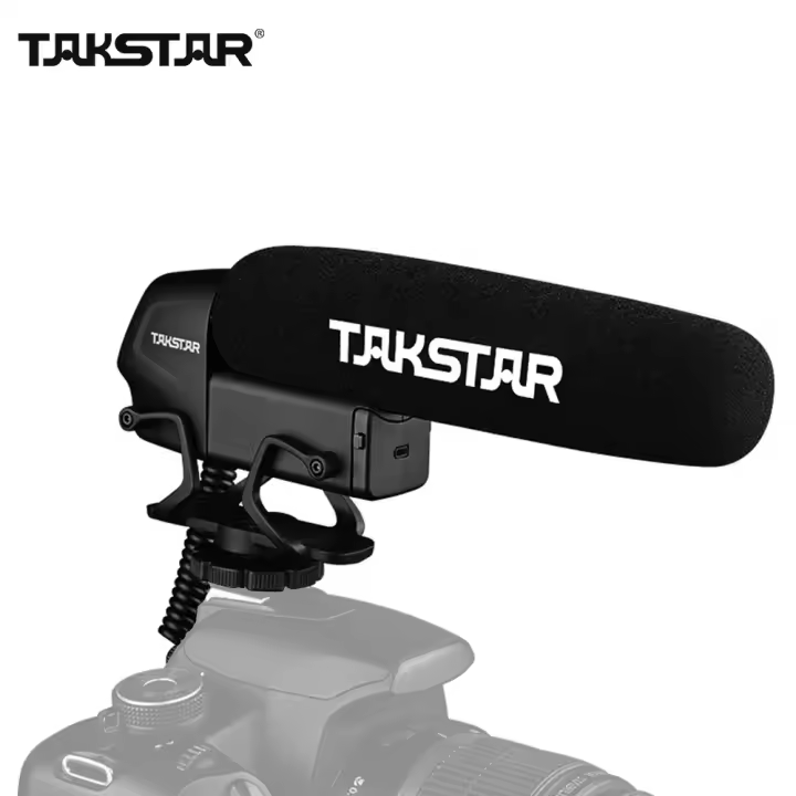 TAKSTAR SGC-600 Micrófono Condensador De Encuadre Para Entrevistas Con Control De Ganancia En 3 Niveles Y Filtro Bajo De Salida De 3.5mm - 1
